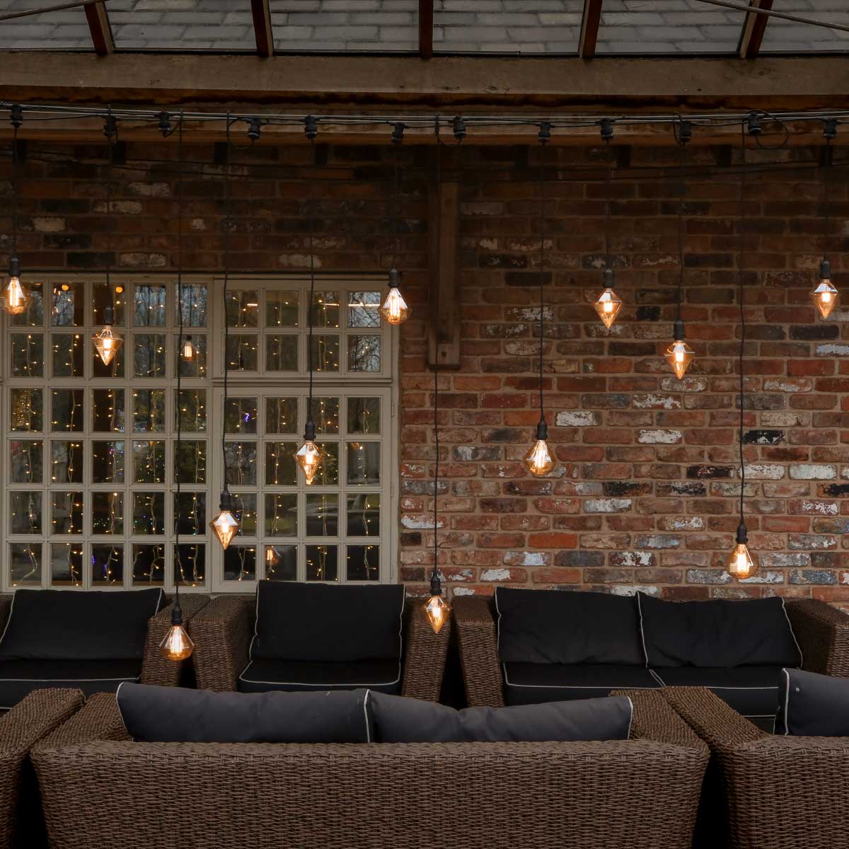 FestoonPro® 4W E27 Fully Dimmable Vintage Tinted Crystal Filament Style, Warm White LED Light Bulb