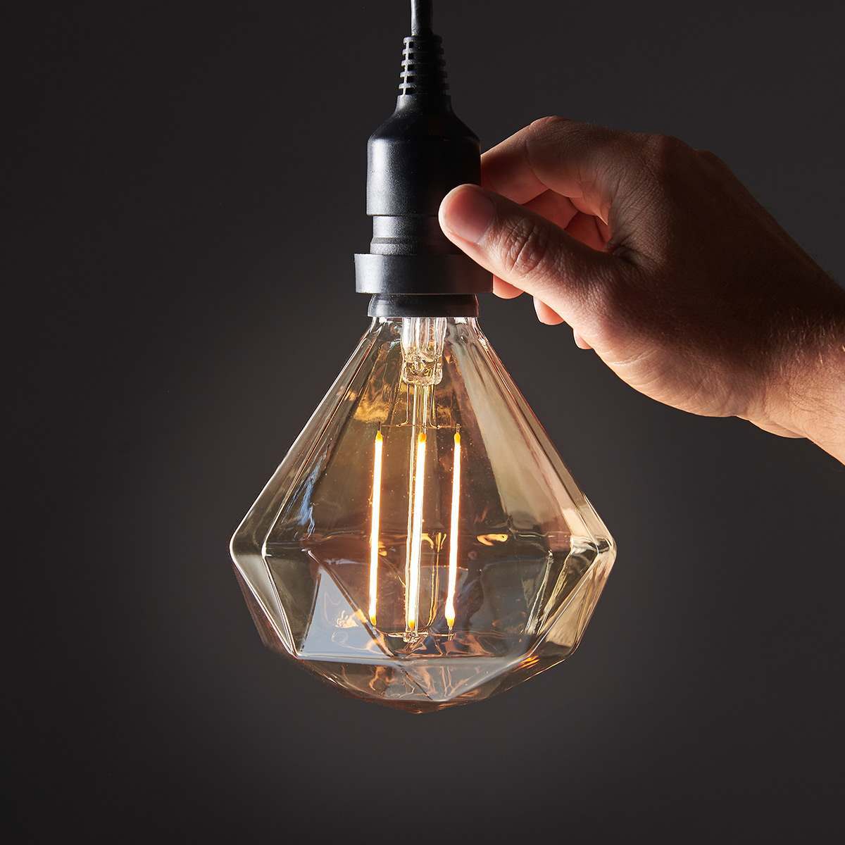 FestoonPro® 4W E27 Fully Dimmable Vintage Tinted Diamond, Warm White LED Light Bulb