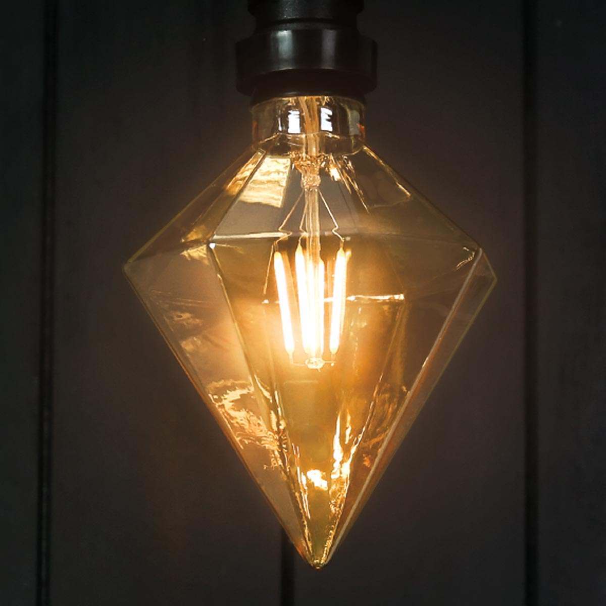 FestoonPro® 4W E27 Fully Dimmable Vintage Tinted Crystal Filament Style, Warm White LED Light Bulb