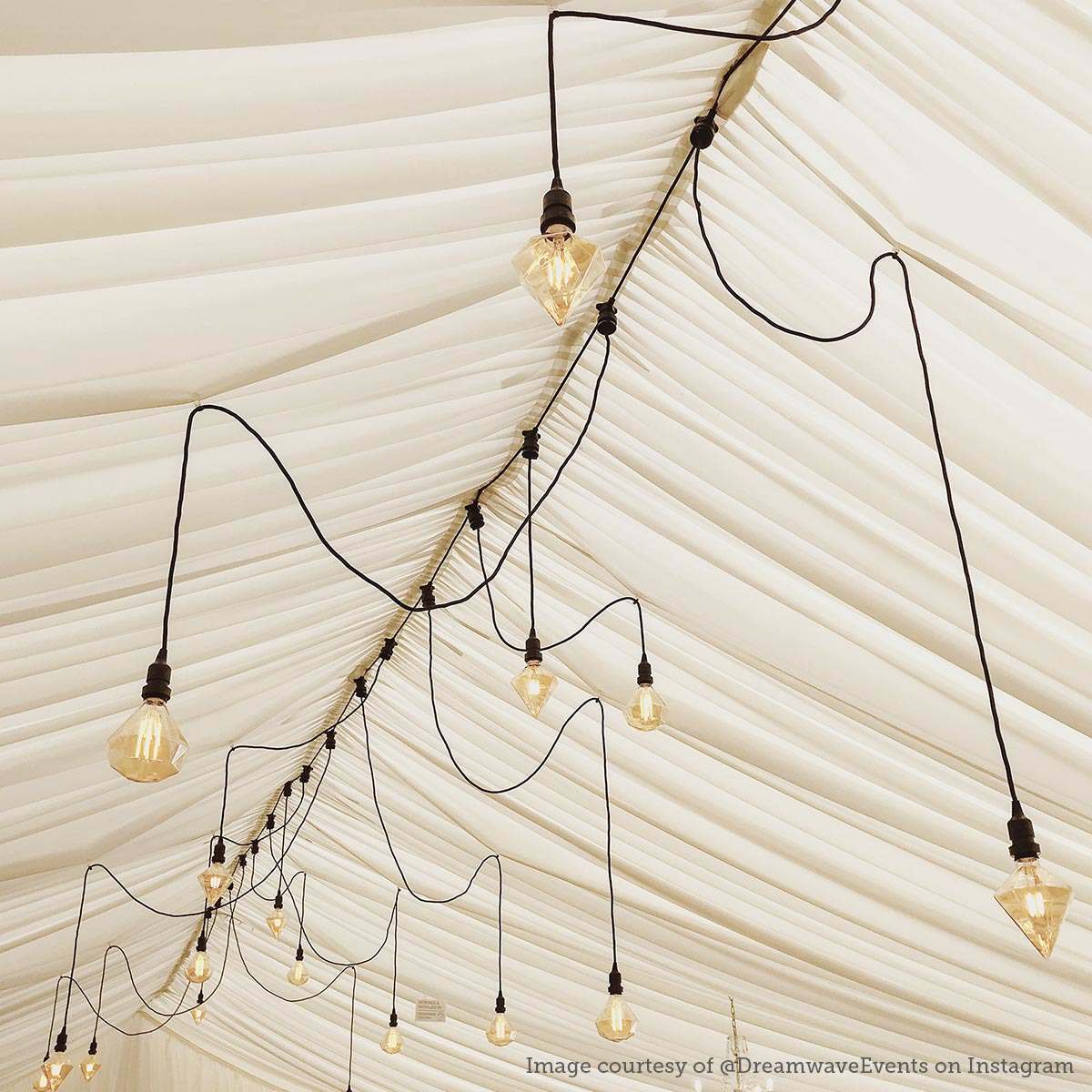 FestoonPro® 4W E27 Fully Dimmable Vintage Tinted Diamond, Warm White LED Light Bulb