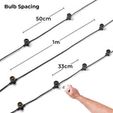 FestoonPro® E27 Connectable Black Festoon Belt