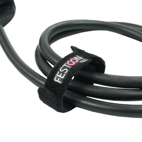 FestoonPro® E27 Outdoor Festoon Pendant, Black Rubber Cable, 0.5m Drop