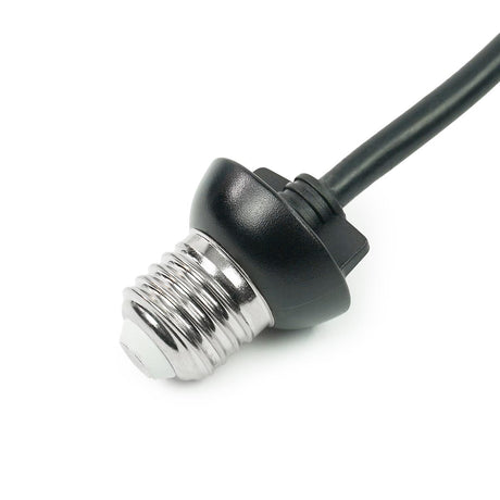 FestoonPro® E27 Outdoor Festoon Pendant, Black Rubber Cable, 0.5m Drop