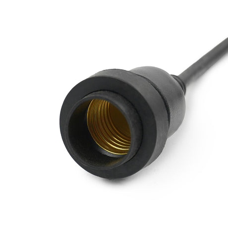 FestoonPro® E27 Outdoor Festoon Pendant, Black Rubber Cable, 0.5m Drop