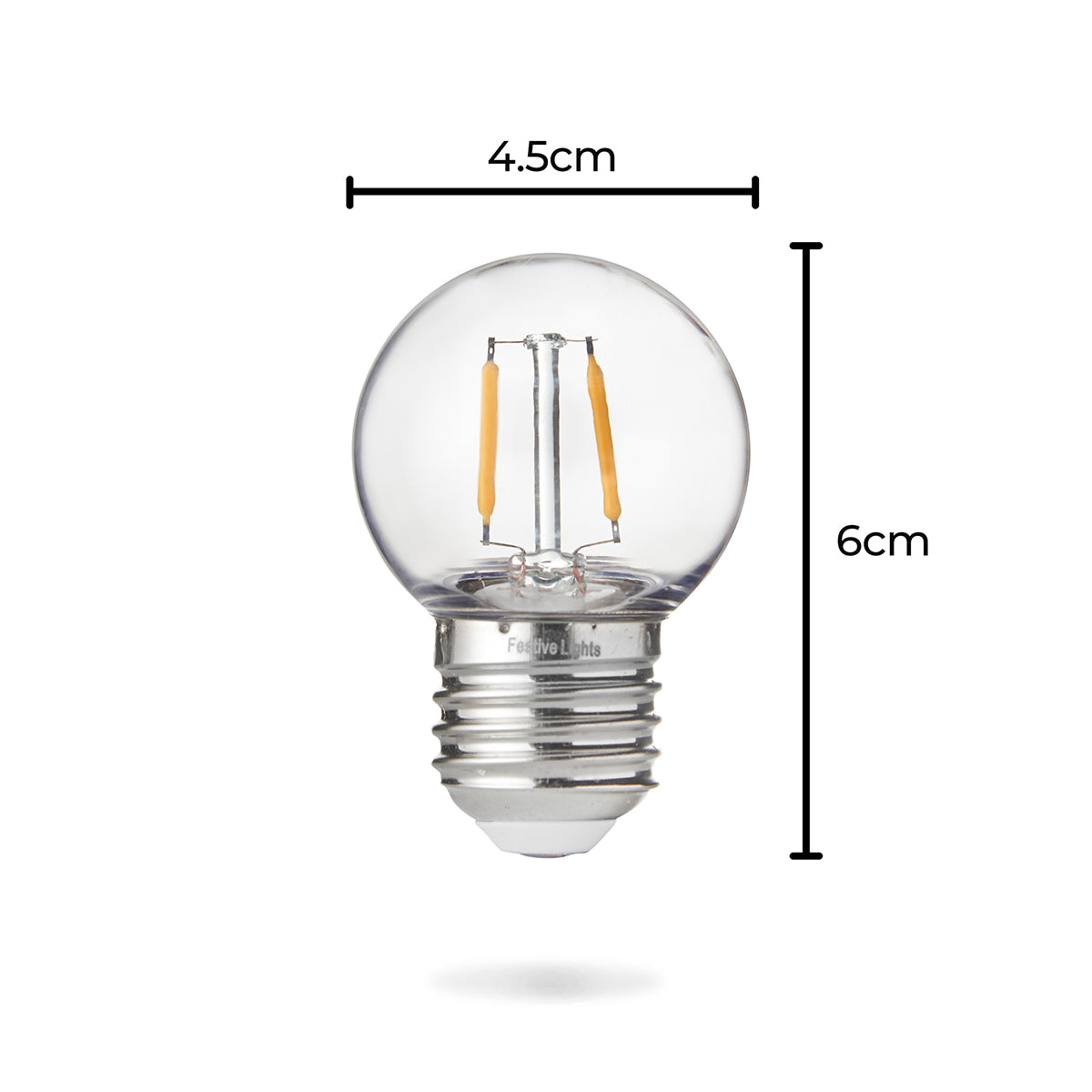 FestoonPro® E27 Fully Dimmable Filament Style, LED Festoon Bulb