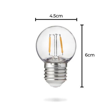 FestoonPro® E27 Fully Dimmable Filament Style, LED Festoon Bulb