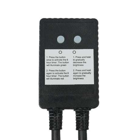 FestoonPro® 2m Black Starter Cable with LED Dimmer and Remote Control