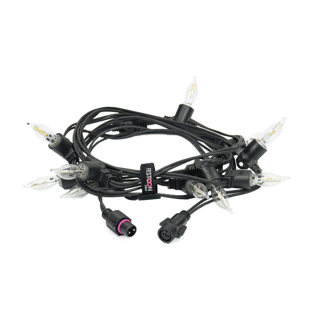 FestoonPro® E14 Flame Bulb Festoon, Connectable