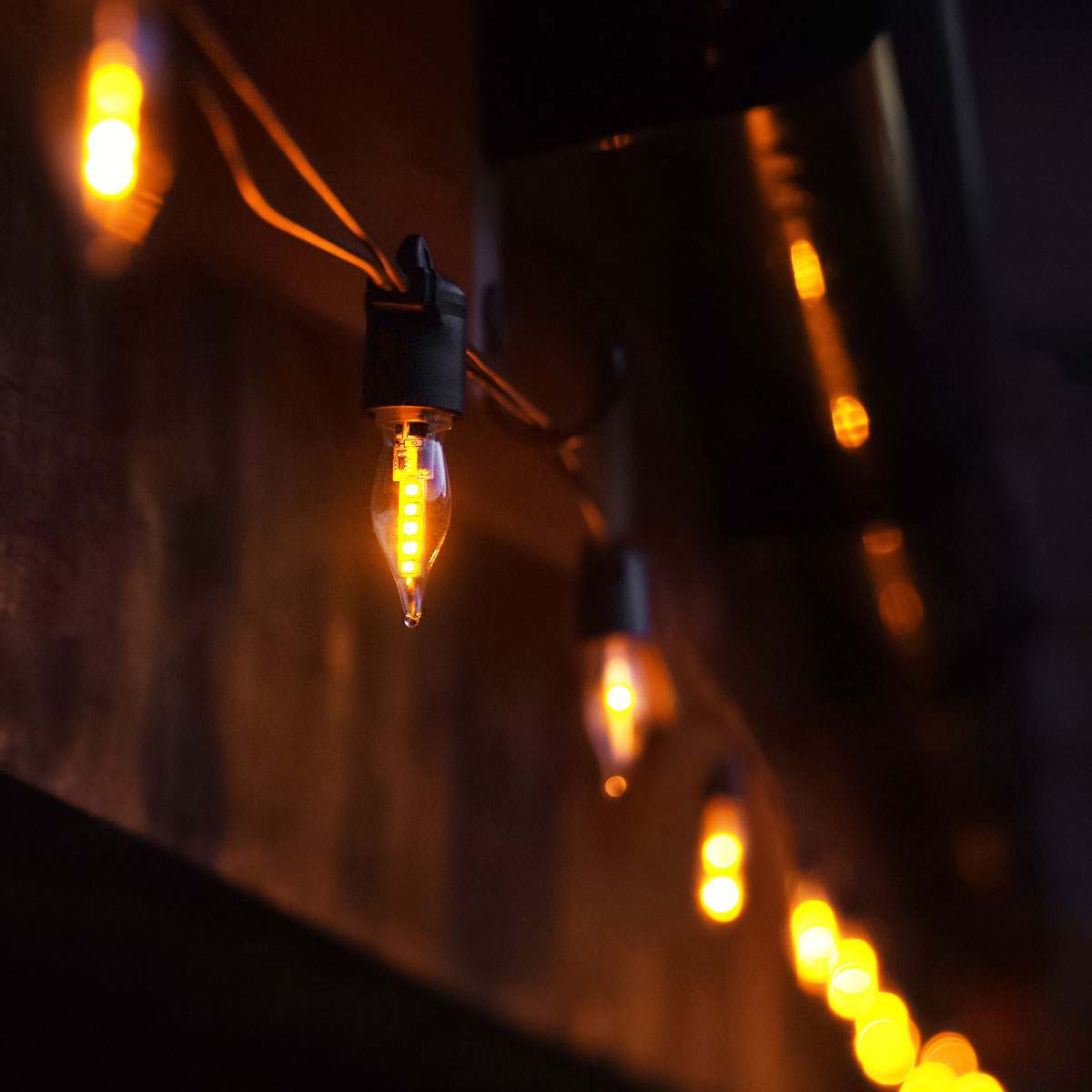 FestoonPro® E14 Flame Bulb Festoon, Connectable