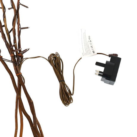 7 Decorative Willow Twig Lights, 50 Warm White LEDs