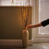 7 Decorative Willow Twig Lights, 50 Warm White LEDs