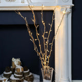 7 Decorative Willow Twig Lights, 50 Warm White LEDs