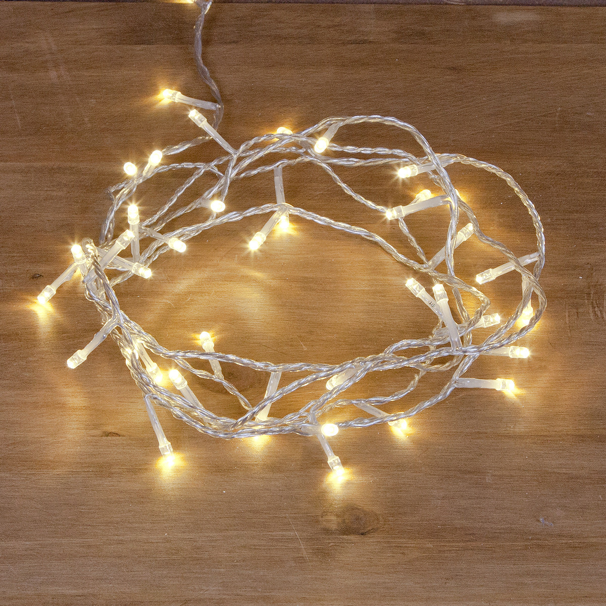 3.2m Indoor Fairy Lights, 40 LEDs, Clear Cable
