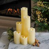 6 Dripping Wax LED Battery Candles