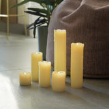 6 Dripping Wax LED Battery Candles