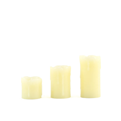 Dripping Wax LED Candle Trio