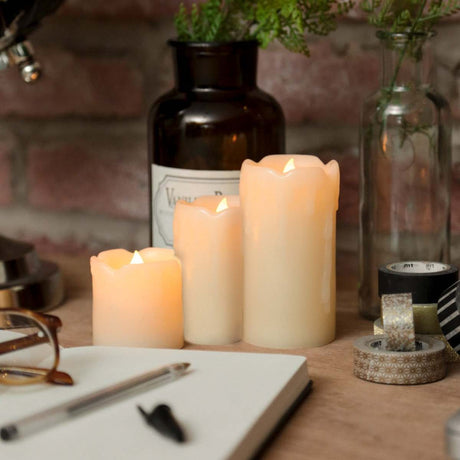 Dripping Wax LED Candle Trio
