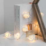 Battery Rose Fairy Lights, 20 Warm White LEDs, 3.8m