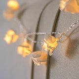 Battery Rose Fairy Lights, 20 Warm White LEDs, 3.8m