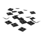 19mm x 19mm Adhesive Tie Wrap Base, 20pcs