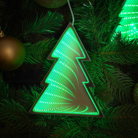 Hanging Tree Infinity Mirror Christmas Tree Decoration