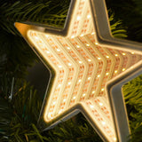 Hanging Star Infinity Mirror Christmas Tree Decoration