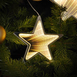 Hanging Star Infinity Mirror Christmas Tree Decoration
