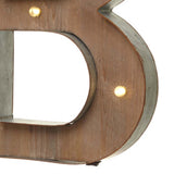 Wood & Metal A-Z Battery Light Up Circus Letter, 41cm