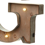 Wood & Metal A-Z Battery Light Up Circus Letter, 41cm