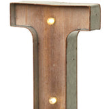 Wood & Metal A-Z Battery Light Up Circus Letter, 41cm