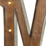 Wood & Metal A-Z Battery Light Up Circus Letter, 41cm