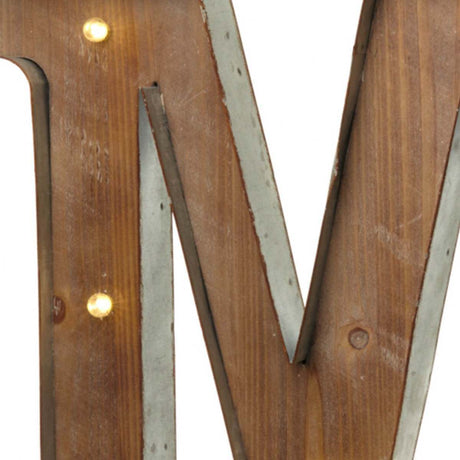 Wood & Metal A-Z Battery Light Up Circus Letter, 41cm