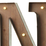 Wood & Metal A-Z Battery Light Up Circus Letter, 41cm