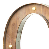 Wood & Metal A-Z Battery Light Up Circus Letter, 41cm