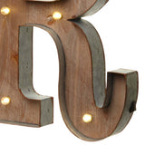 Wood & Metal A-Z Battery Light Up Circus Letter, 41cm