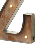 Wood & Metal A-Z Battery Light Up Circus Letter, 41cm