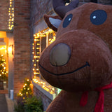 2.4m Plush LED Outdoor Christmas Inflatable Reindeer