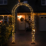 2.4m Warm White LED Outdoor Christmas Archway