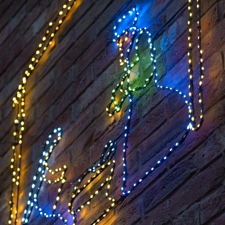 1.1m Flexibright Twinkle LED Nativity Scene Outdoor Christmas Silhouette