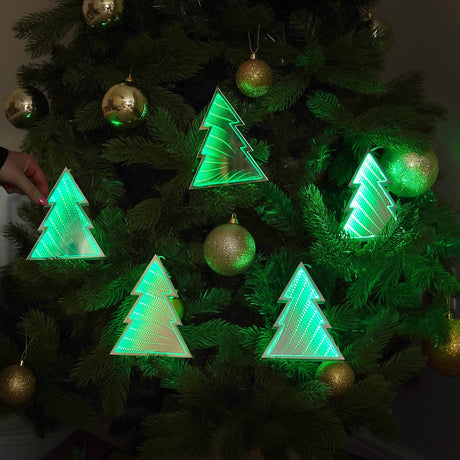 2m Tree Infinity Mirror Christmas Fairy Lights