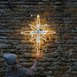 ConnectPro® 95cm Aluminium Outdoor Rope Light Christmas North Star with Twinkle LEDs