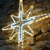 ConnectPro® 95cm Aluminium Outdoor Rope Light Christmas North Star with Twinkle LEDs