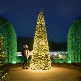 ConnectGo® 4m Pre Lit Commercial Cone Outdoor Christmas Tree