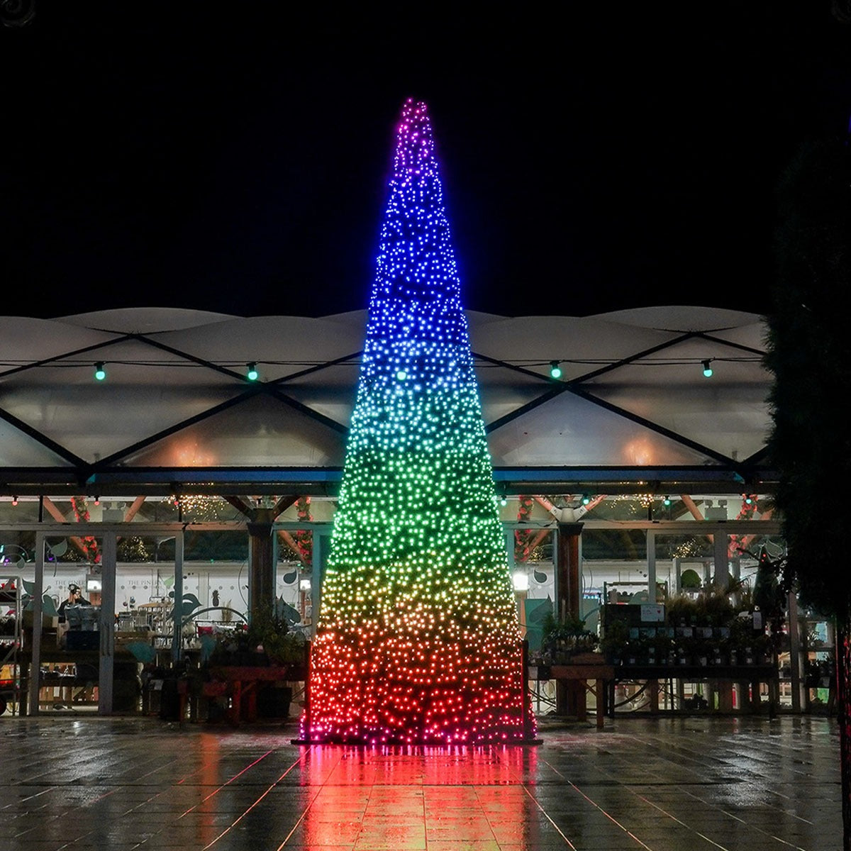 6m Outdoor Commercial Smart App Controlled Twinkly Plus Christmas Cone Tree