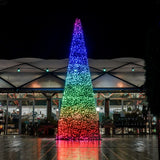 6m Outdoor Commercial Smart App Controlled Twinkly Plus Christmas Cone Tree