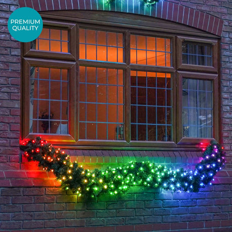 2.7m Outdoor Commercial Smart App Controlled Twinkly Christmas Garland