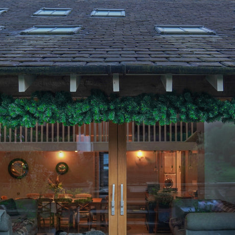 2.7m Outdoor Green Commercial Christmas Garland