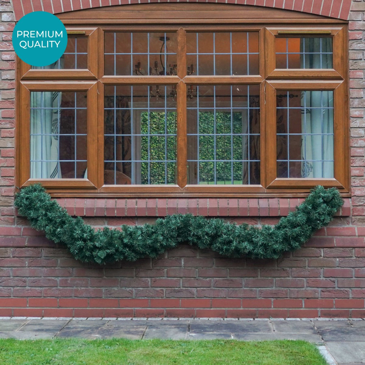 2.7m Outdoor Green Commercial Christmas Garland