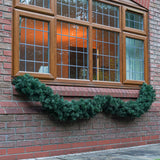 2.7m Outdoor Green Commercial Christmas Garland
