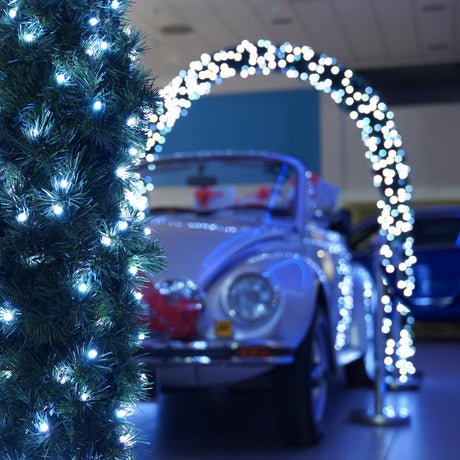 ConnectGo®  2.5m Outdoor Green Commercial Christmas Pre Lit Archway